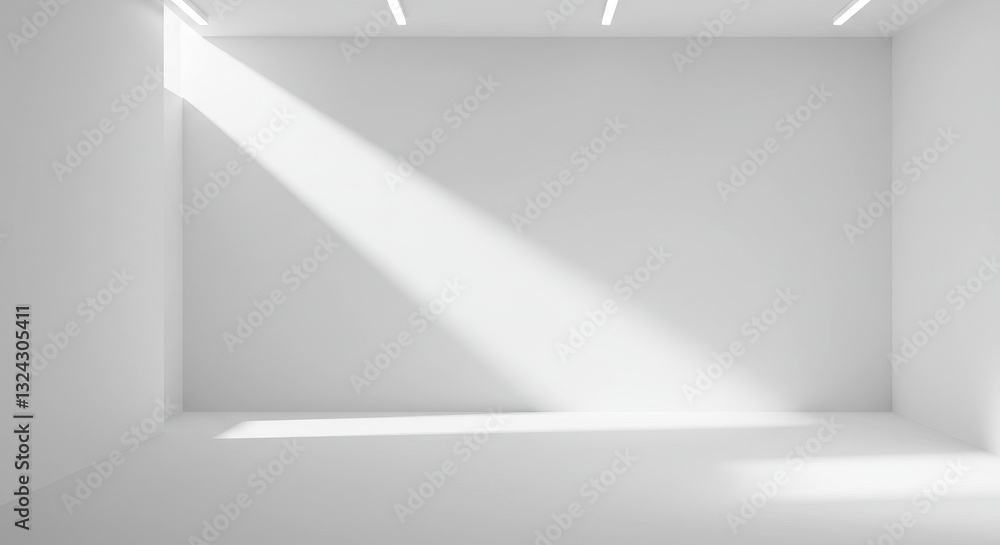 custom made wallpaper toronto digital Minimalist White Room: Sunlight & Modern Interior Design. Blank Canvas for Art, Decor & Architecture Ideas. Clean, Bright, & Airy Space.