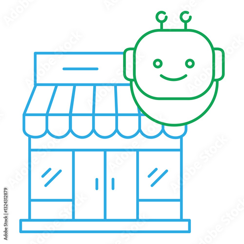 Shopping Store and E-Commerce vector Icon design