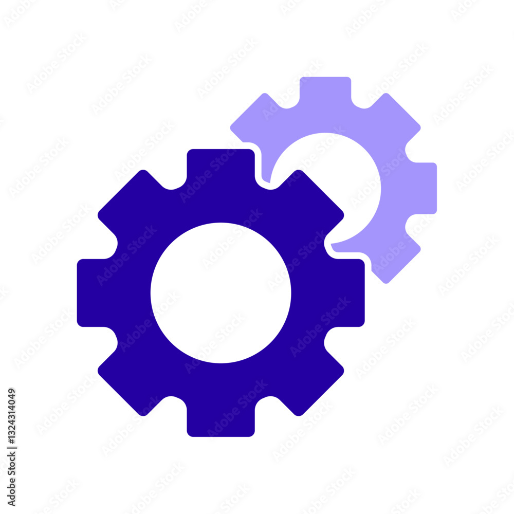 Icon a settings, isolated against a clean background. Icon a settings, isolated against a clean background.