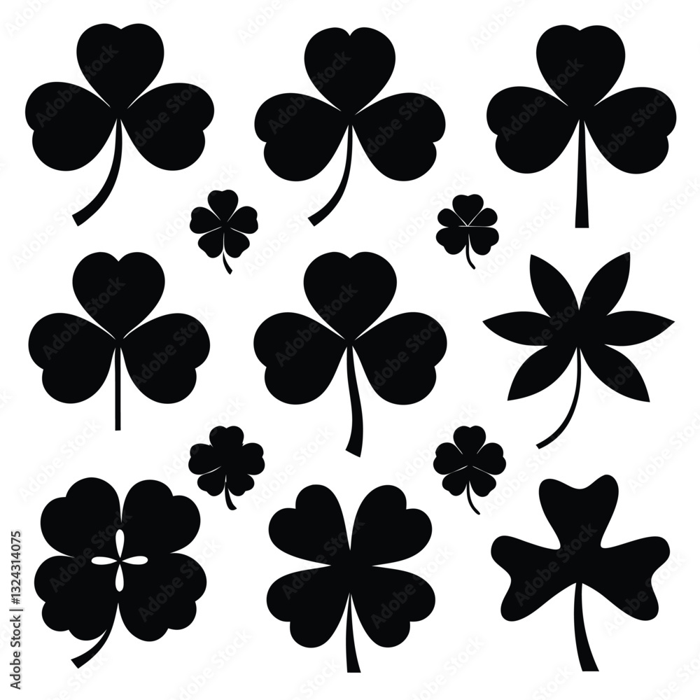 Obraz premium seamless shamrock pattern