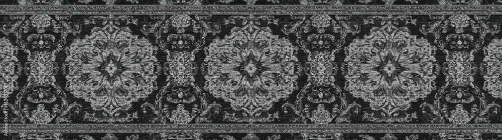 Obraz premium Vintage Anthracite Patchwork Tiles Concrete Wall Texture Background