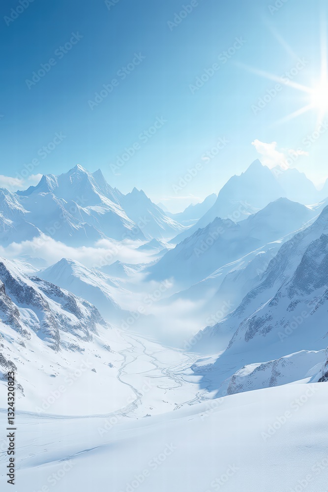 snow covered mountains snow covered mountains