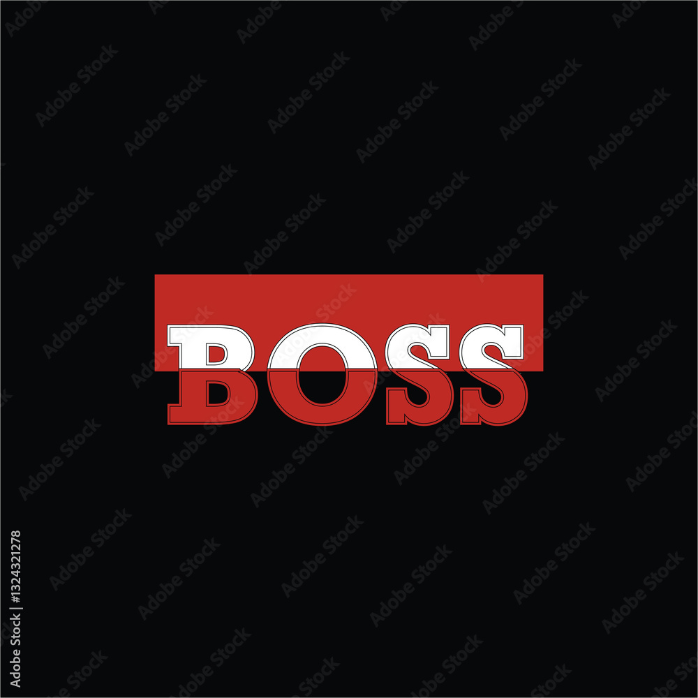 Fototapeta premium Boss Typography Design