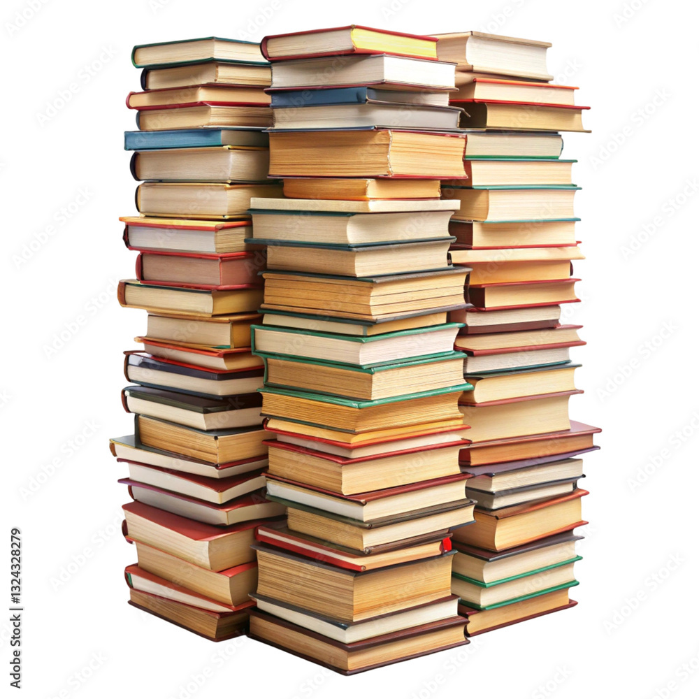 stack of books isolated stack of books isolated