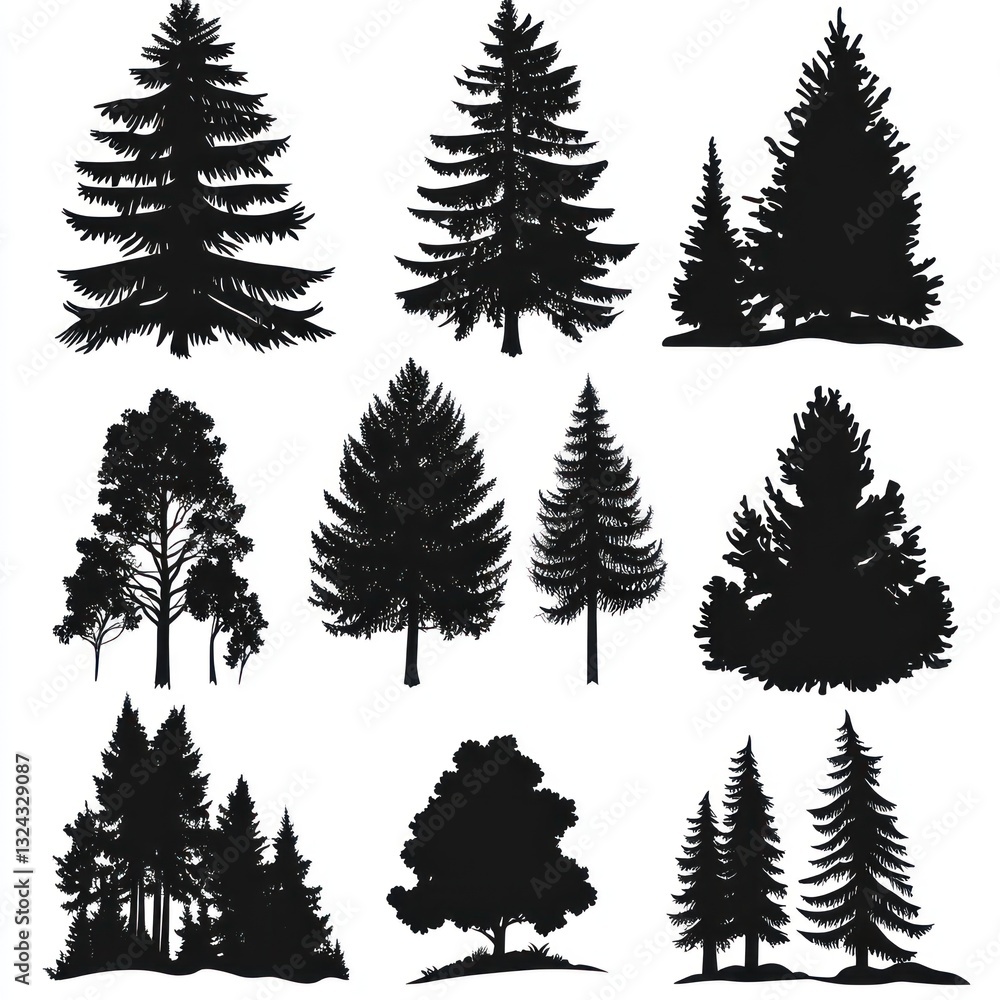 Obraz premium Tree Silhouettes