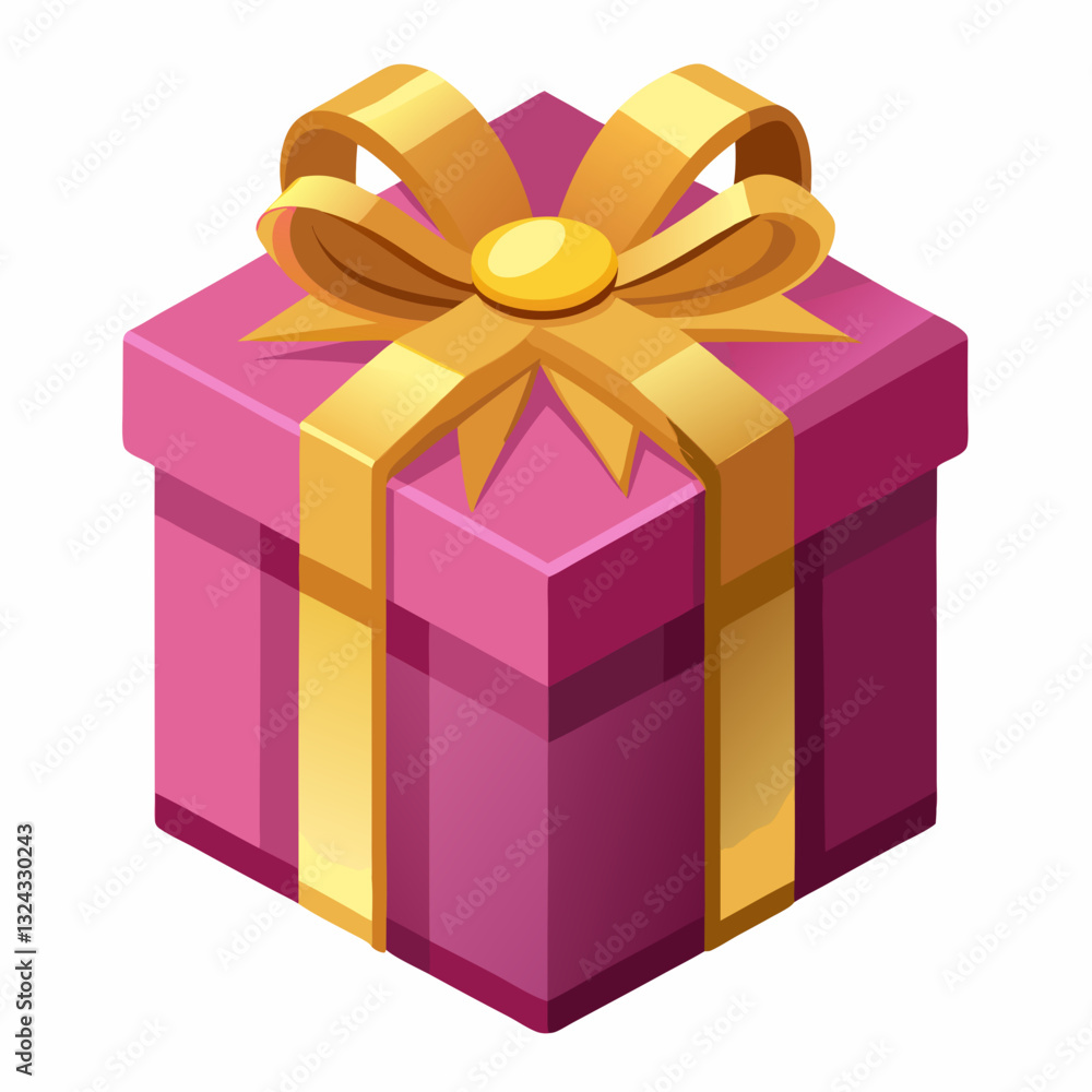 Obraz premium gift box isolated on white