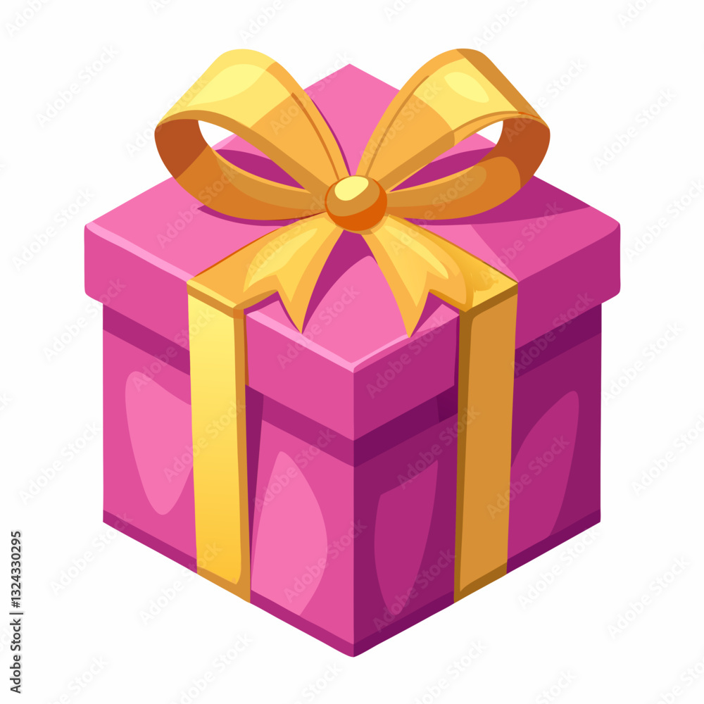 Obraz premium gift box isolated on white