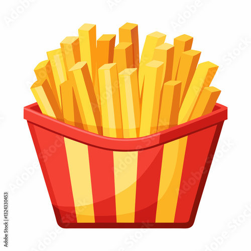 french fries in a white bowl