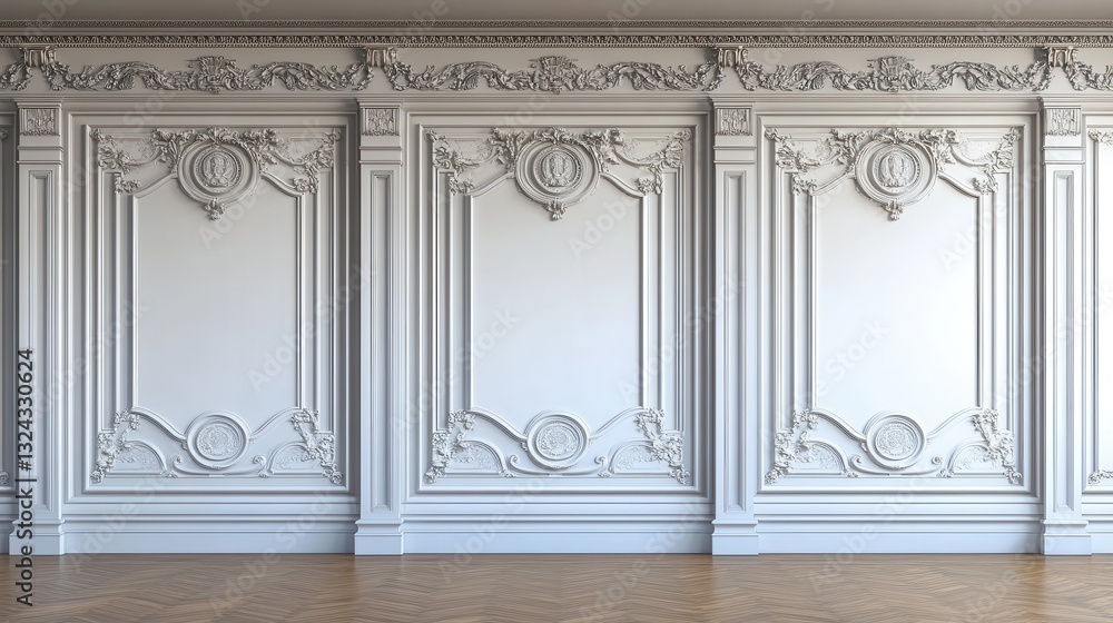 Obraz premium Aesthetic appeal of a classic style room.