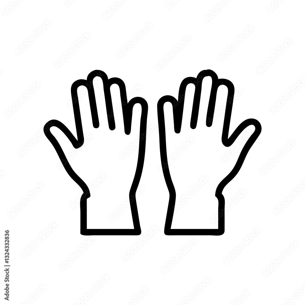 robber gloves outline on transparent background
robber gloves outline on transparent background