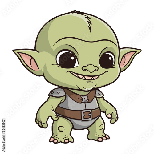 Cheerful Full Body Green Goblin