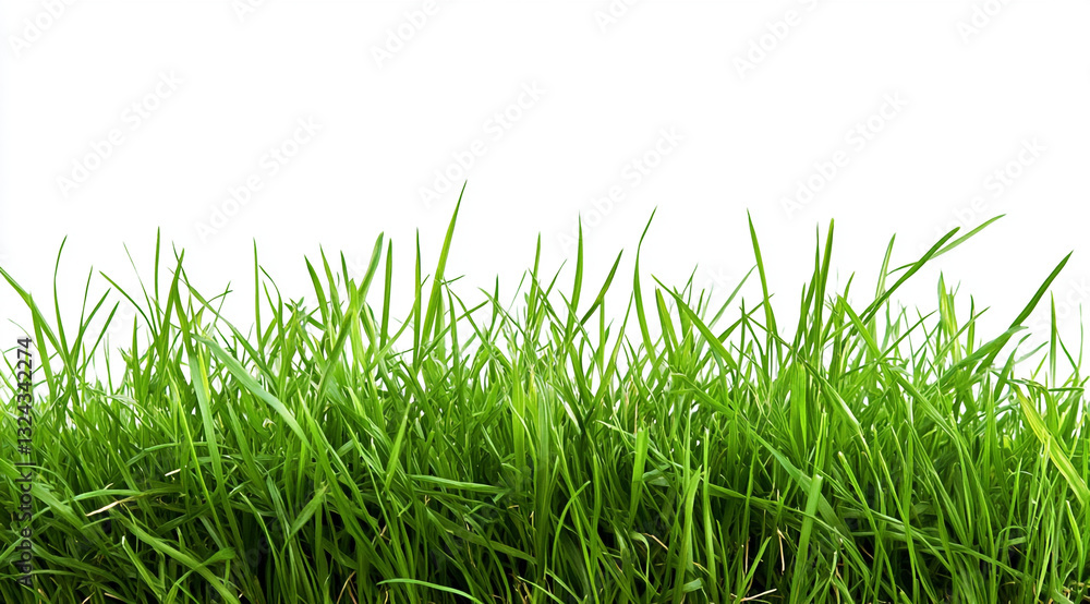 Fototapeta premium green grass isolated on white