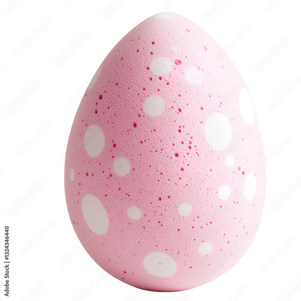 Spotted makeup sponge isolated on a transparent background, PNG Spotted makeup sponge isolated on a transparent background, PNG