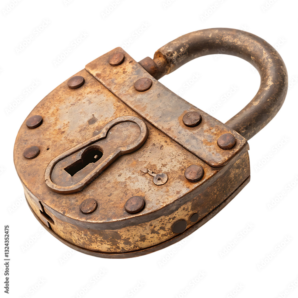Antique Rusty Padlock Antique Rusty Padlock