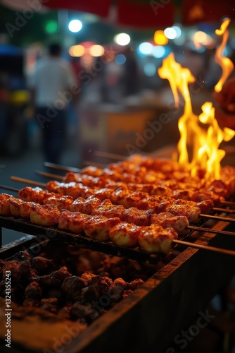 meat on the grill