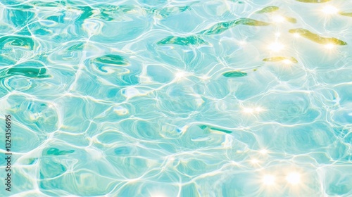 Sun-Drenched Water With Dazzling Light Patterns