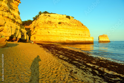 Praia da Marinha, between Portimao and Albufeira, is one of the most beautiful beaches in the Algarve, hiding a series of enchanting bays hidden among the rocks Portugal