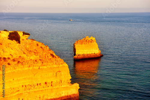 Praia da Marinha, between Portimao and Albufeira, is one of the most beautiful beaches in the Algarve, hiding a series of enchanting bays hidden among the rocks Portugal