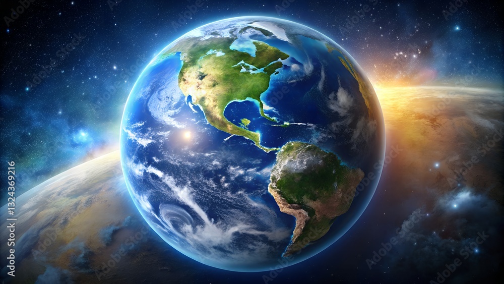 Fototapeta premium earth in space