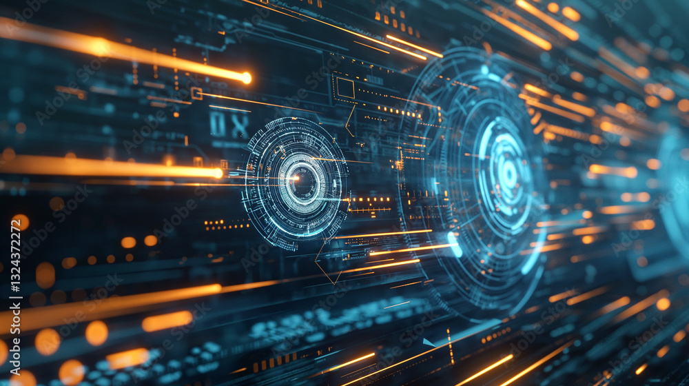 Obraz premium Abstract technology background