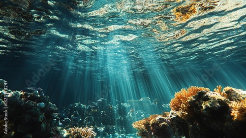 Under water