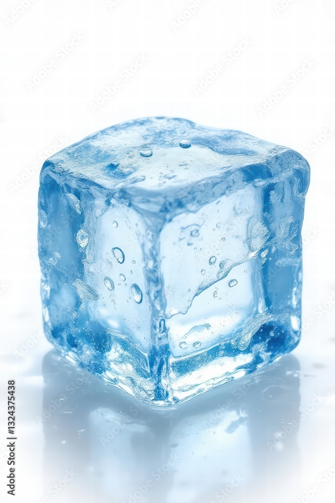 Obraz premium ice cubes isolated on white