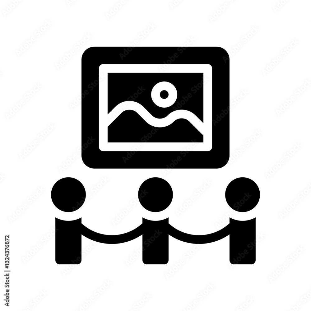 art gallery glyph icon art gallery glyph icon