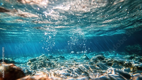 Under water