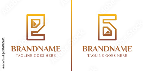 Letter E and G Luxury Diamond Logo, for luxury brands, high end jewelry companies, or premium services