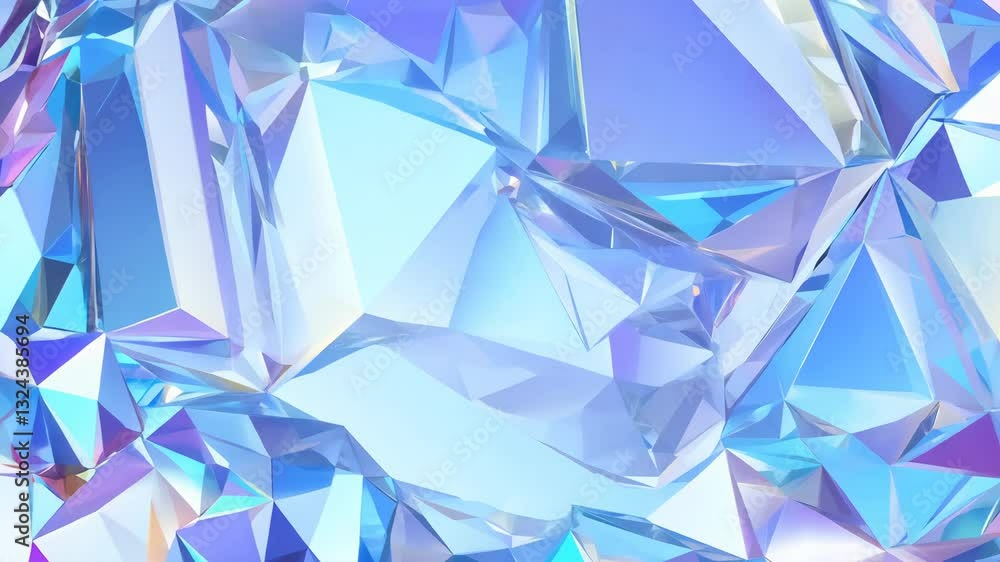 Vibrant Abstract Geometric Crystal Formation with Shades of Pink and Purple Light Reflection. A Vibrant Abstract Geometric Crystal Formation with Shades of Pink and Purple Light Reflection. A