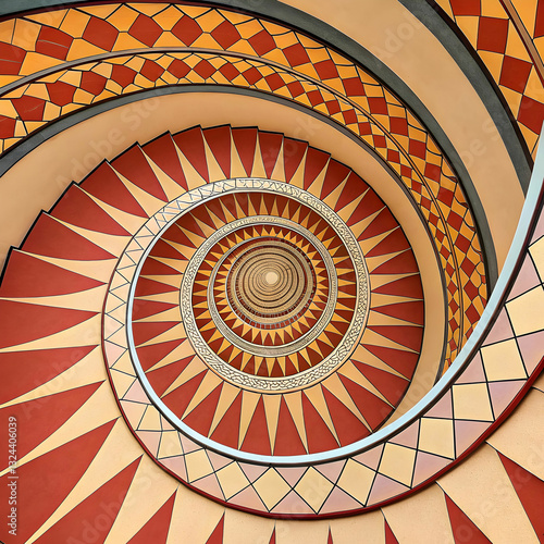 droste effect background spiral concept