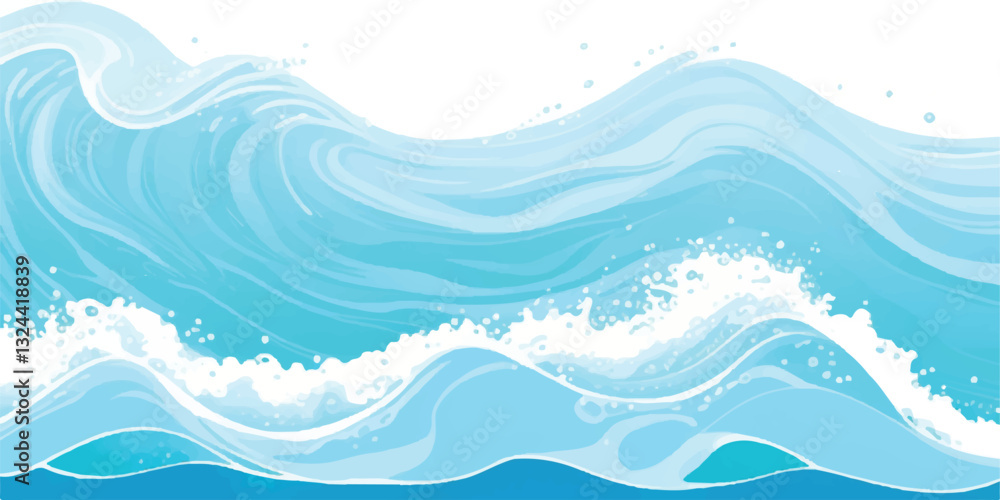 Tranquil Water Wave Background Featuring a Beautiful Watercolor Texture in Soft Shades of Blue and Green, Perfect for Elegant and Calm Ocean-Themed Visual Design Work.
Tranquil Water Wave Background Featuring a Beautiful Watercolor Texture in Soft Shades of Blue and Green, Perfect for Elegant and Calm Ocean-Themed Visual Design Work.