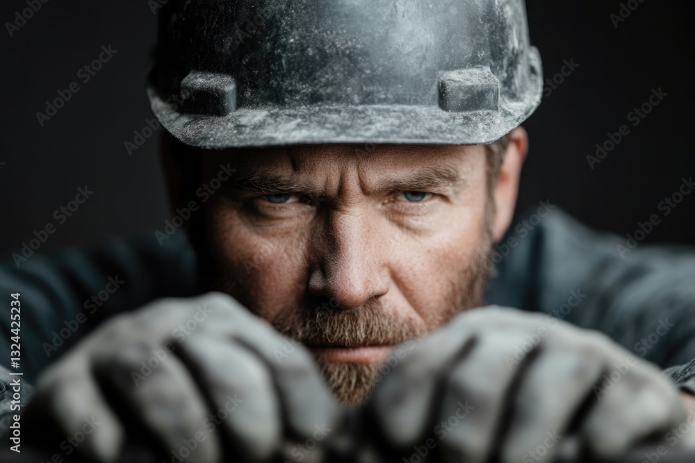close-up of industrial worker worn hands with tools minimalistic composition generously spaced for copy space close-up of industrial worker worn hands with tools minimalistic composition generously spaced for copy space