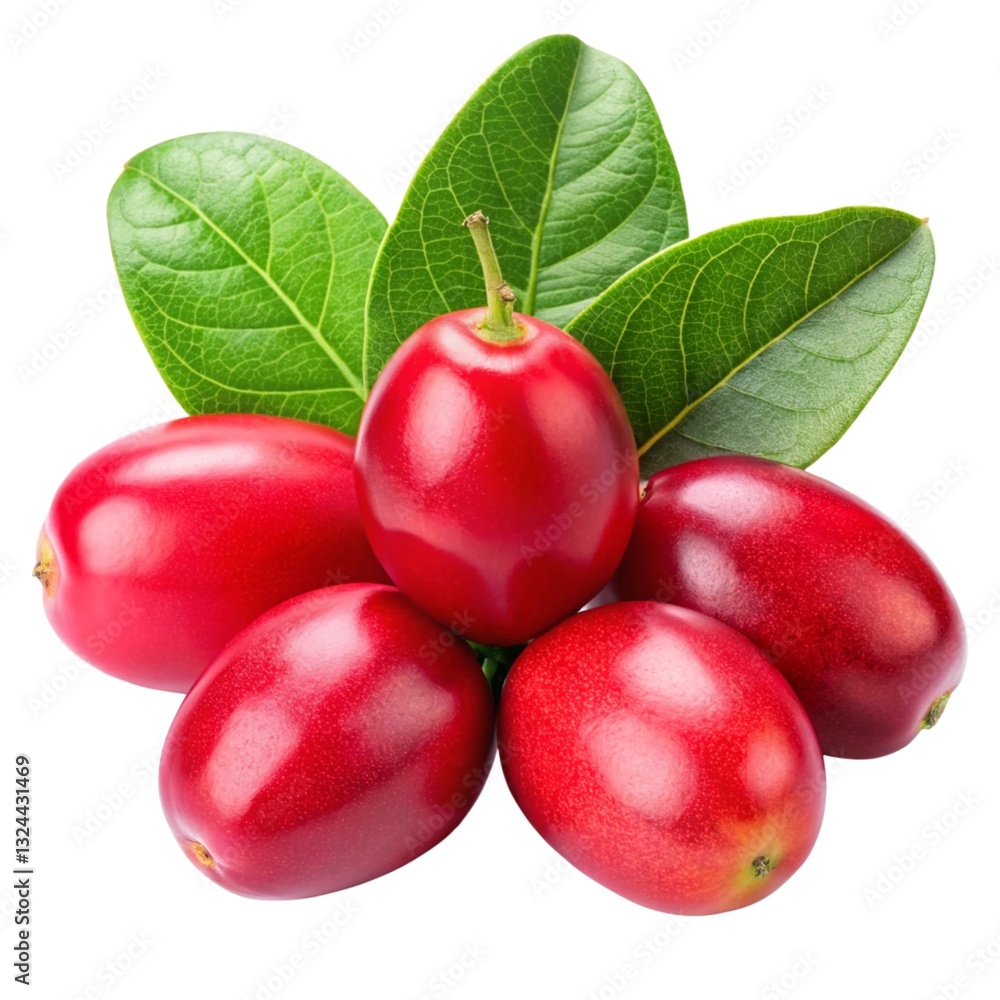miracle fruit or synsepalum dulcificum berries isolated miracle fruit or synsepalum dulcificum berries isolated