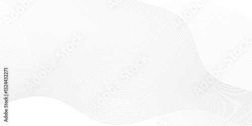 Abstract dynamic creative smooth beautiful space digital composite sound and wave bland line. frequency flow business stripe gradient white vector technology template background.	
