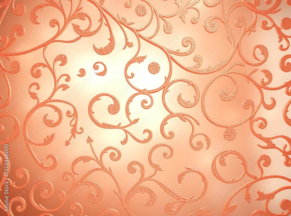 Romantic Rose Gold Filigree Romantic Rose Gold Filigree