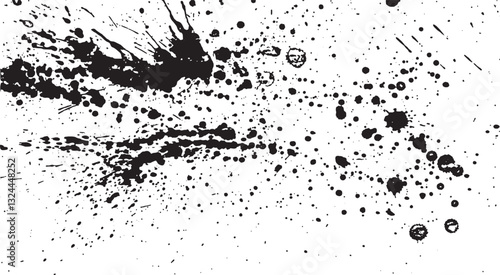 Rough black and white texture vector. Distressed overlay texture. Grunge background. Abstract textured effect. Vector Illustration. Black isolated on white background. EPS10