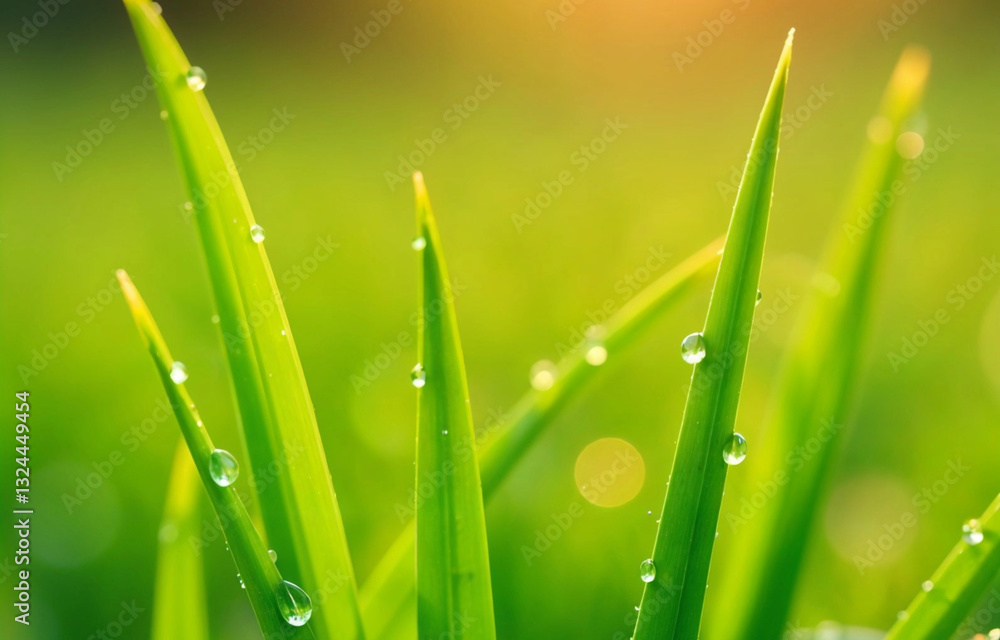 Fototapeta premium dew on grass