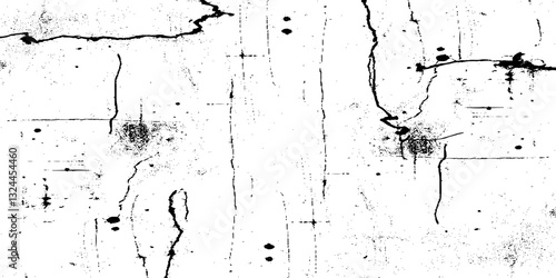 Abstract grunge black and white distressed texture background, Vintage dirty grunge old photo effect isolate. Vintage scratched paper effect for design.