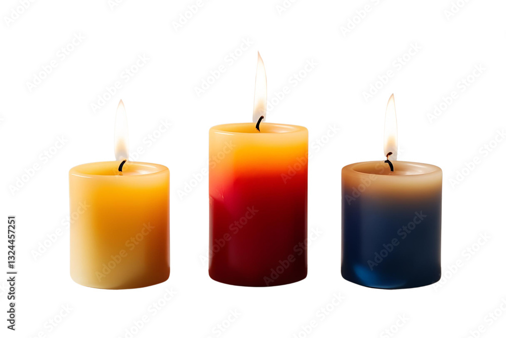 candles on a transparent background candles on a transparent background