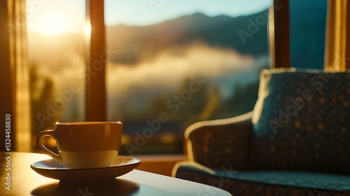 cup of coffee on the table