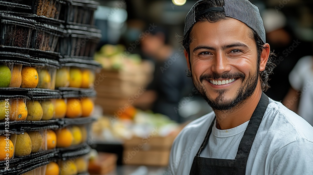 An eco-conscious chef minimizes food waste, promoting culinary sustainability in the industry. An eco-conscious chef minimizes food waste, promoting culinary sustainability in the industry.