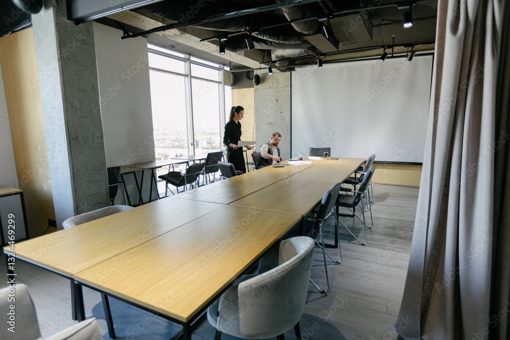 Fototapeta premium office workers working together