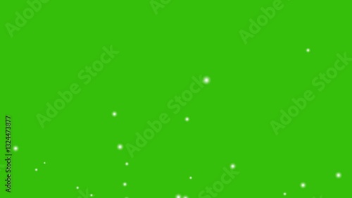Particle Faded sphere Animated 4k video, White particles on a green screen, white sphere particle wallpaper or home screen or screen saver animation