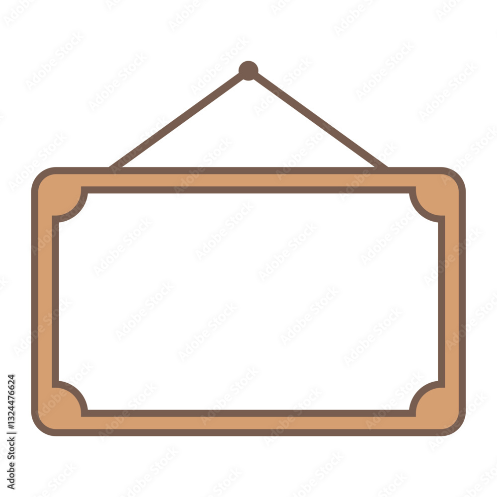 wooden frame on a white background wooden frame on a white background