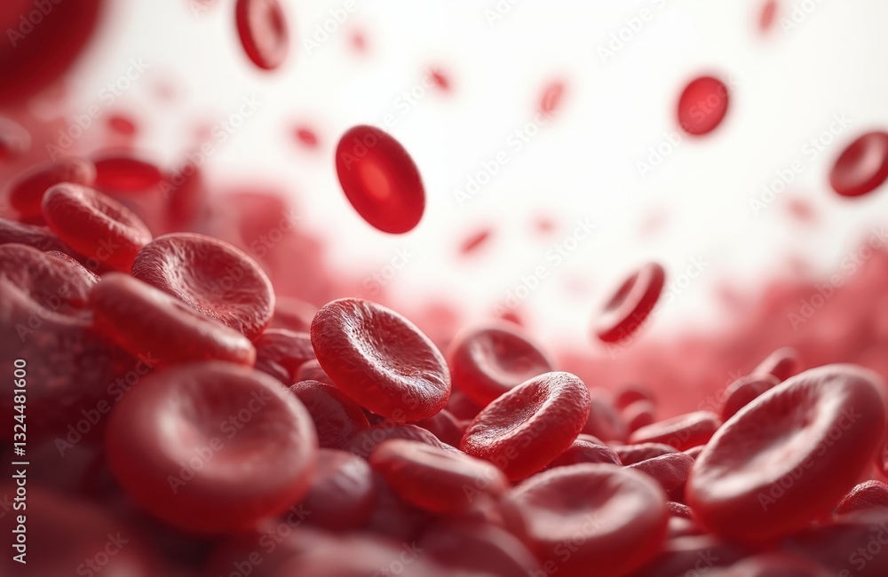 Close-up photo of red blood cells on transparent surface. Health care clots, artery and vein. Ideal for medical, scientific, educational content. Detailed illustration of blood components. Close-up photo of red blood cells on transparent surface. Health care clots, artery and vein. Ideal for medical, scientific, educational content. Detailed illustration of blood components.