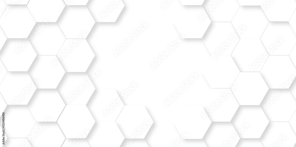 Vector white hexagonal background. Luxury White Pattern. wallpaper Illustration. Futuristic abstract honeycomb mosaic white background. geometric mesh cell texture. modern futuristic wallpaper. Vector white hexagonal background. Luxury White Pattern. wallpaper Illustration. Futuristic abstract honeycomb mosaic white background. geometric mesh cell texture. modern futuristic wallpaper.