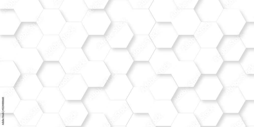 Vector white hexagonal background. Luxury White Pattern. wallpaper Illustration. Futuristic abstract honeycomb mosaic white background. geometric mesh cell texture. modern futuristic wallpaper. Vector white hexagonal background. Luxury White Pattern. wallpaper Illustration. Futuristic abstract honeycomb mosaic white background. geometric mesh cell texture. modern futuristic wallpaper.