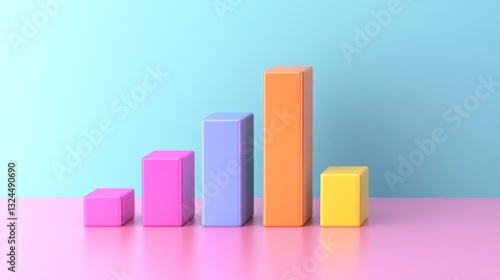 A simple and clean D bar graph with contrasting colors and clearly defined data values for an effective presentation.