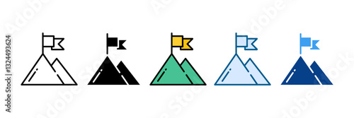 Flag Icon Set Multiple Style Collection